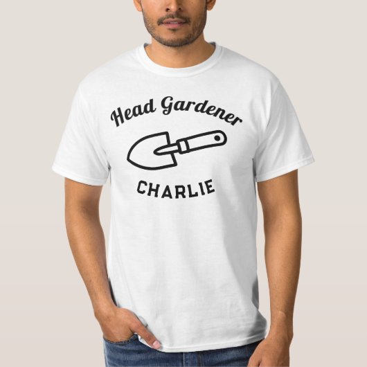 庭師長お名前入りトロ―ル Tシャツ (正面)