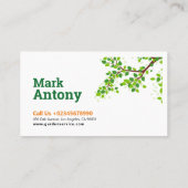 庭師、ガーデンセンター、芝生気に 名刺 (裏面)