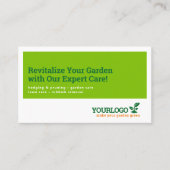 庭師、ガーデンセンター、芝生気に 名刺 (正面)