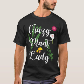 庭師 クレイジープラントレディー ガーデニング Tシャツ