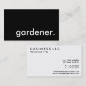 庭師 名刺 (正面/裏面)