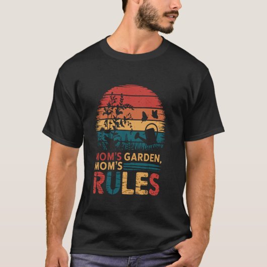 庭師 園芸ママとグリーンサム ガーデンラブ Tシャツ (正面)