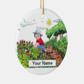 庭師-女性 セラミックオーナメント (右)