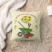 庭師、庭、ポッティング小屋 クッション (ブランケット)