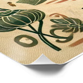 庭師（日別）カスタマイズ可能な光沢ポスター ポスター (コーナー)