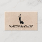 庭師 |芝刈り機 名刺 (正面)