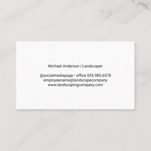 庭師 | 造園ツール 名刺 (裏面)