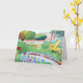 "庭座席"カード カード (黄色い花)