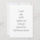 庭招待またはカードの猫 招待状 (裏面)