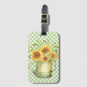 庭散水缶ひまわり ラゲッジタグ (正面縦)