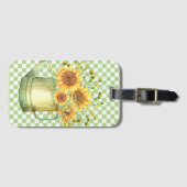 庭散水缶ひまわり ラゲッジタグ (正面横)