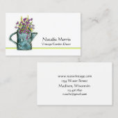 庭散水缶フラワーブーケ 名刺 (正面/裏面)