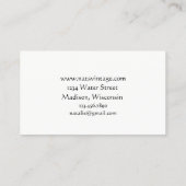 庭散水缶フラワーブーケ 名刺 (裏面)