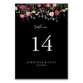 庭数々の色の野結婚花 テーブルナンバー (裏面)