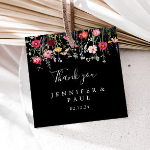 庭数々の色の野結婚花 フェイバータグ