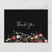 庭数々の色の野花 ポストカード (正面)