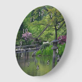 庭日本の時計 ラージ壁時計 (傾斜)