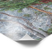 庭日本の灯・紅葉 フォトプリント            (角)