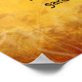 庭気にでひざまずくと溶ける鳥のウォレン ポスター (角)