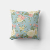 庭牡丹花の模様 クッション (正面)