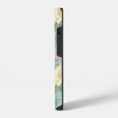 庭牡丹花の模様 iPhoneケース (左側面)