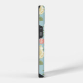 庭牡丹花の模様 iPhoneケース (右側面)