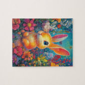 庭白熱［赤熱］光を放つのバニ鮮やかー ジグソーパズル (横)