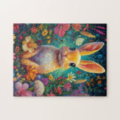 庭白熱［赤熱］光を放つのバニ鮮やかー ジグソーパズル (横)