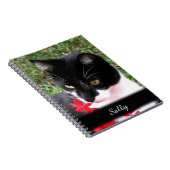 庭素晴らしに現れるタキシード猫 ノートブック (右側)