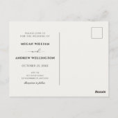 庭結婚の装飾 ポストカード (裏面)