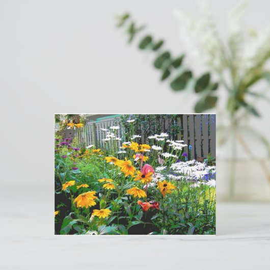 庭絵を描園 ポストカード (スタンド正面)