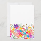 庭色彩の鮮やか野草牧草地 サンキューカード (裏面)