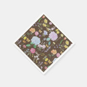 庭花収集油彩画 スタンダードカクテルナプキン (角)