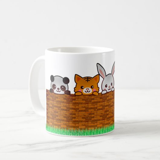 庭遊の不思議な動物 コーヒーマグカップ (正面左)