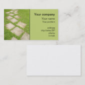 "庭道"の名刺 名刺 (正面/裏面)