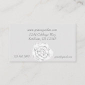 庭野菜キャベツハーブ水彩 名刺 (裏面)