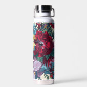 庭鮮やか開花カラフルヴィンテージ花 ウォーターボトル (背面)