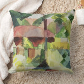 庭1914年(w/c紙で) クッション (ブランケット)