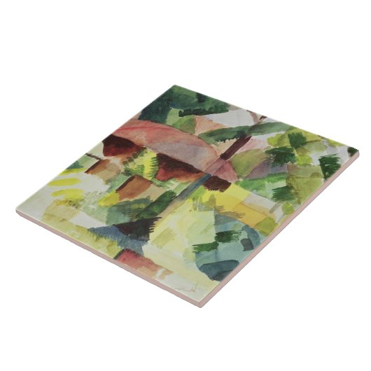 庭1914年(w/c紙で) タイル (側面)