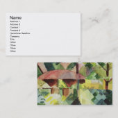 庭1914年(w/c紙で) 名刺 (正面/裏面)