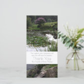 庭2の平和な池の悔やみや弔慰は3感謝していしています サンキューカード (スタンド正面)