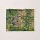 庭(キャンバスの油)の女性 ジグソーパズル (横)