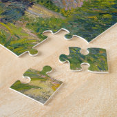 庭(キャンバスの油)の女性 ジグソーパズル (側面)