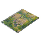 庭(キャンバスの油)の女性 ノートブック (左側)