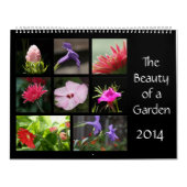 庭、2014の花のカレンダーの美しい カレンダー (カバー)