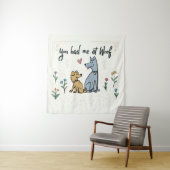 庭III |の犬Woofで私がありました タペストリー (インサイチュ(横))