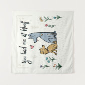 庭III |の犬Woofで私がありました タペストリー (正面)