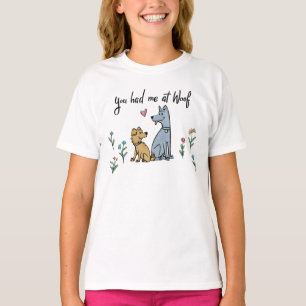 庭III  の犬Woofで私がありました Tシャツ