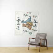 庭IV |の犬は私達の家族足fectです タペストリー (インサイチュ)