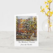 庭Noteletからのミドルセックスの病院 カード (黄色い花)